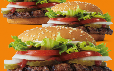 ¡3 x 1 en Whopper Clásico! ¡BK y Uber Eats chinean a sus clientes!