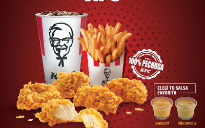 ¡Llegaron las jugosas y deliciosas Pechuguitas KFC!