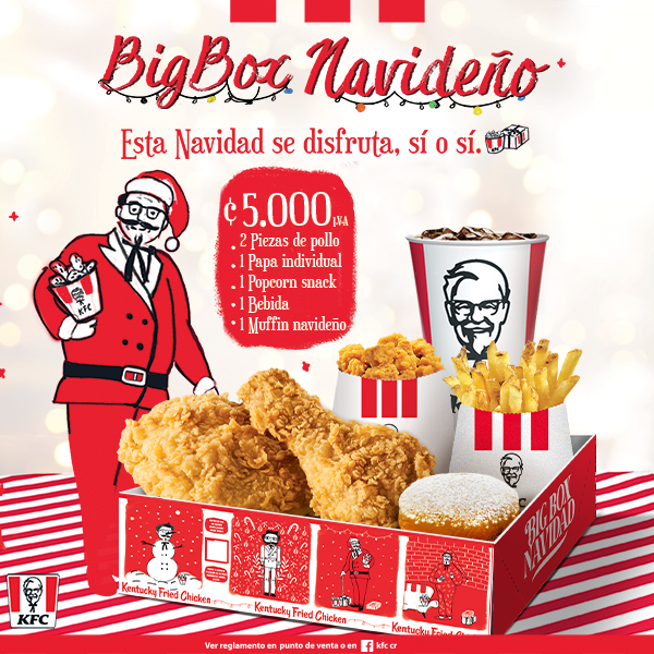 ¡Celebrá Navidad con KFC Costa Rica!