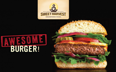Awesome Burger: torta de hamburguesa 100% vegetal ya disponible en el país