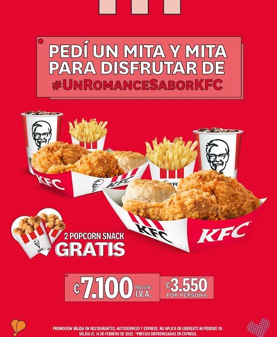 ESTE 14 DE FEBRERO VIVE UN ROMANCE CON KFC