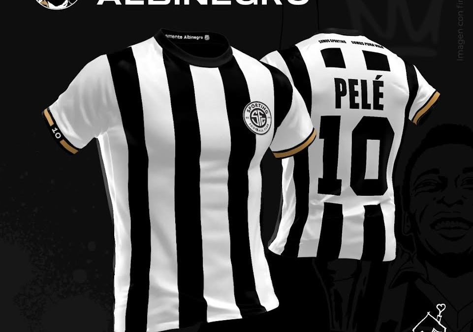 Sporting debuta en el torneo con camiseta albinegra en homenaje a Pelé