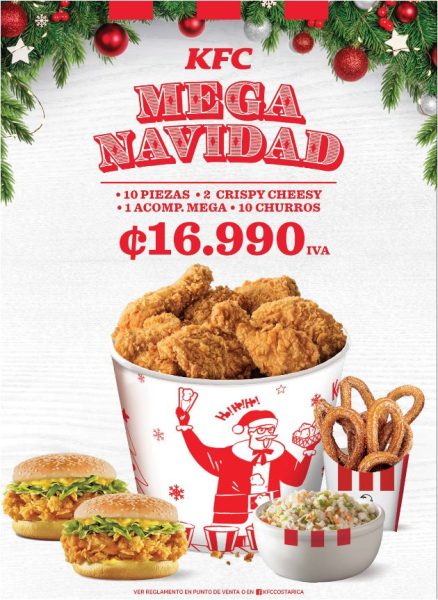 La magia de la Navidad llega a KFC Costa Rica con promociones para los  consumidores - La Esquina 506