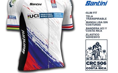 Espectacular diseño del jersey oficial Santini para el CRC 506 Gran Fondo Costa Rica