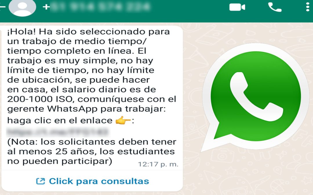 Ofertas de empleos por WhatsApp: ¿cómo identificar si es una estafa?