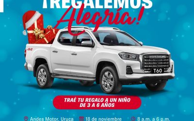 Andes Motor lanza campaña de donación de regalos para la Fundación Bandera Blanca