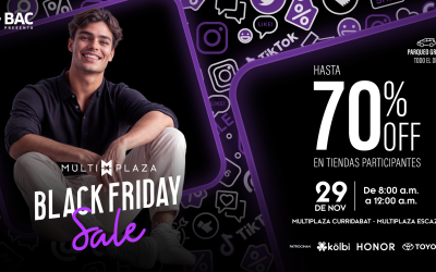 Multiplaza llega con horario extendido, 70% de descuento y premios increíbles este Black Friday