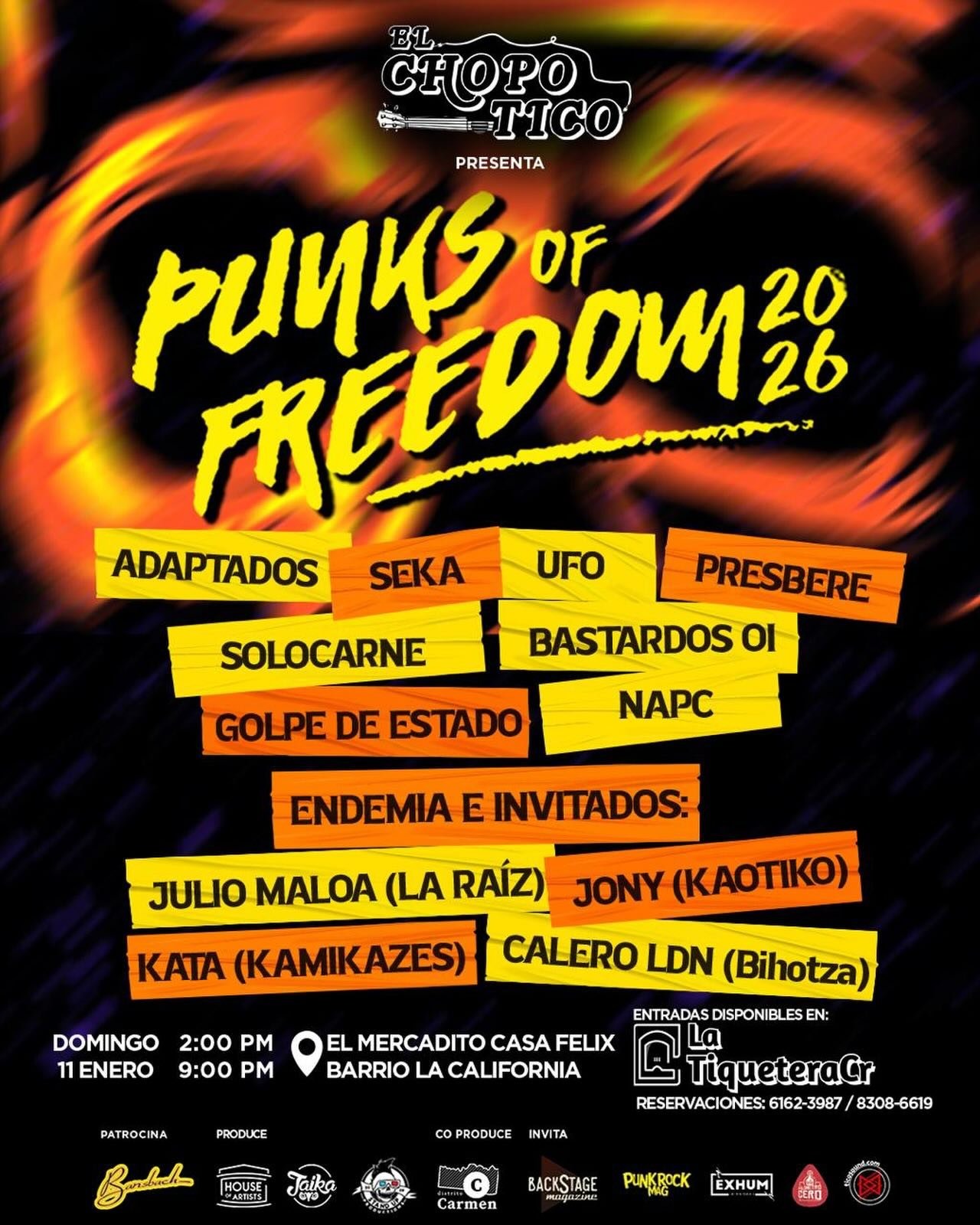 Freedom Punk El ChopoTico presenta “Punks of Freedom 2026”: el ansiado regreso y ...